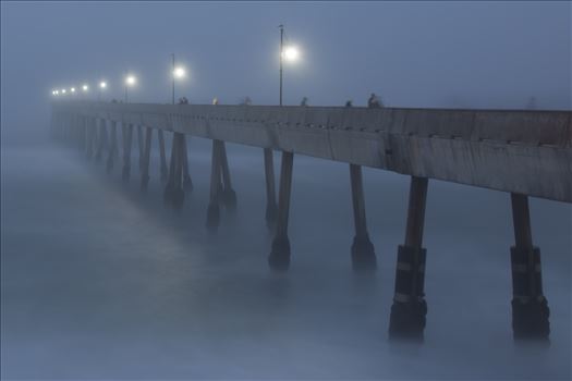 A foggy evening at the Pacifica Pier